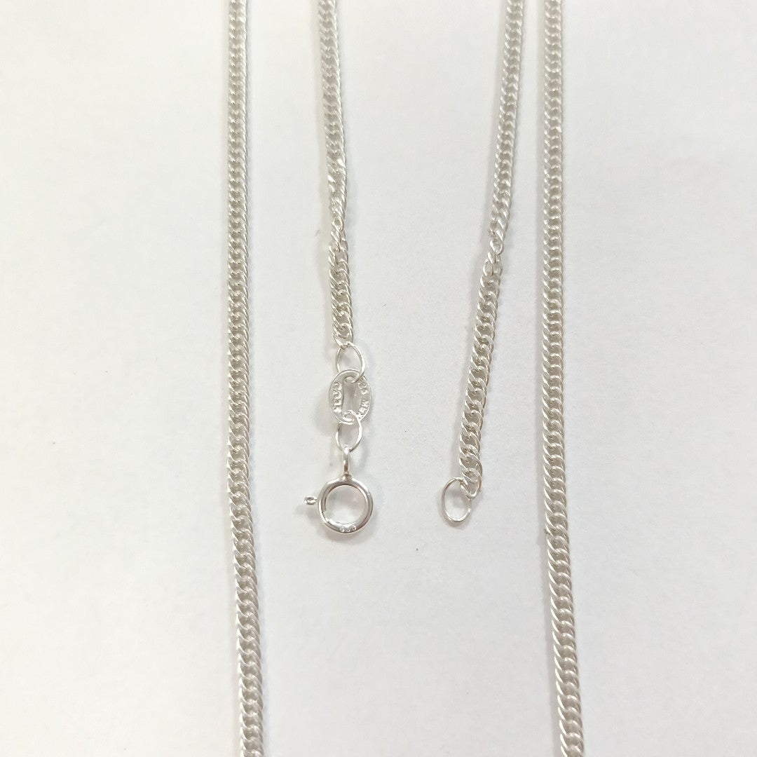 CADENA BARBADA PLATA .925 50 CM 4.12 GR (NUEVO)