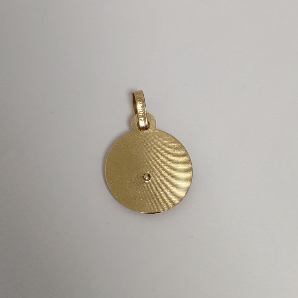 DIJE, MEDALLA RELIGIOSA ORO 14 K 1.3 GRMS (SEMINUEVO)