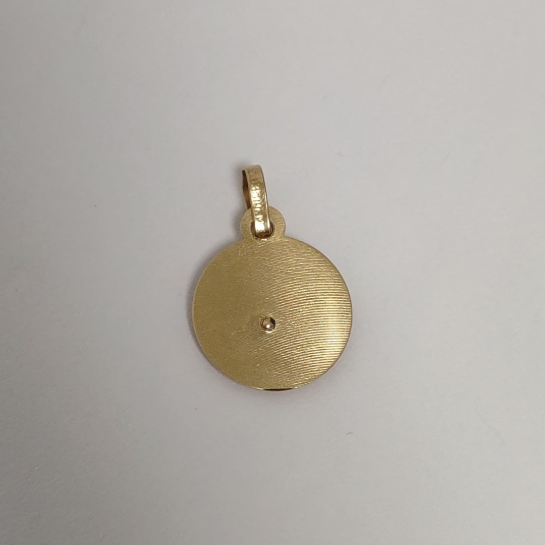 DIJE, MEDALLA RELIGIOSA ORO 14 K 1.3 GRMS (SEMINUEVO)