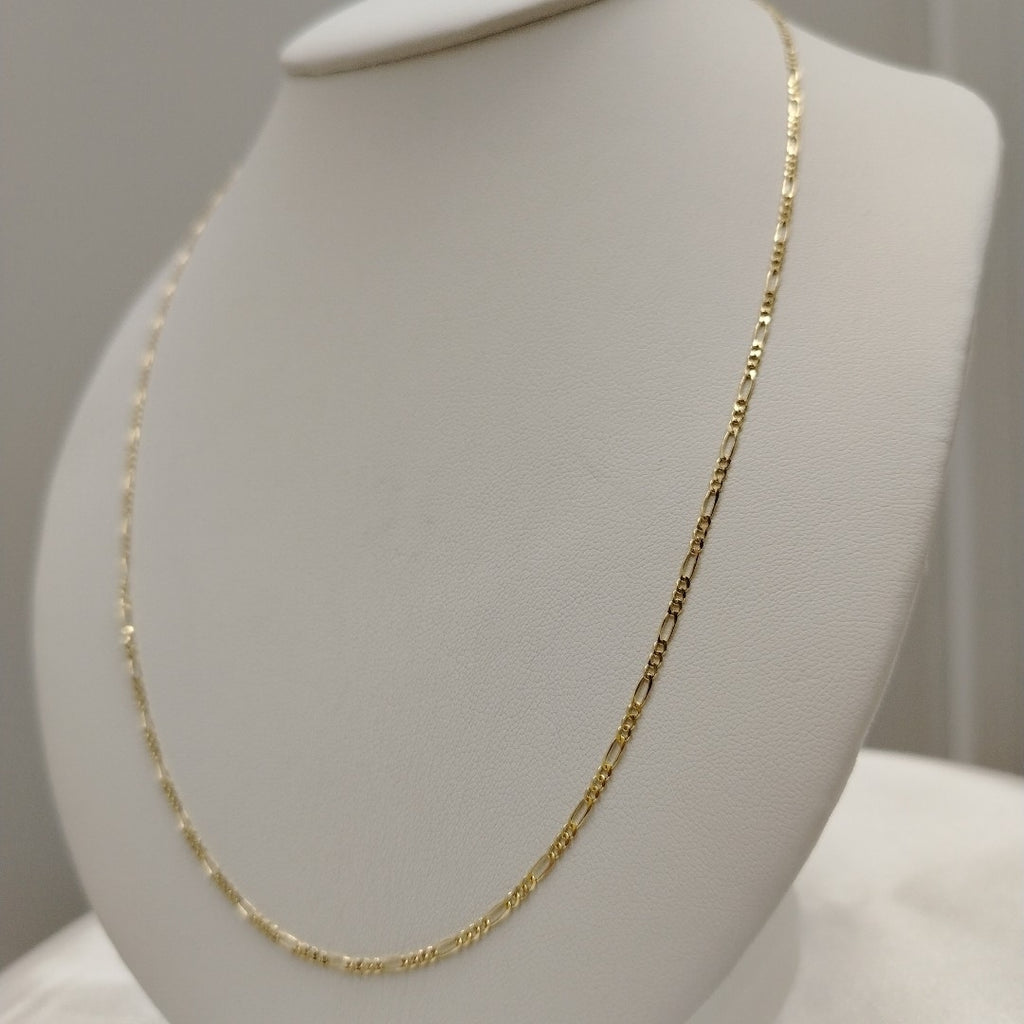 CADENAS TEJIDO 3X1 ORO 10K 55 CM 3.2 GR (NUEVO)
