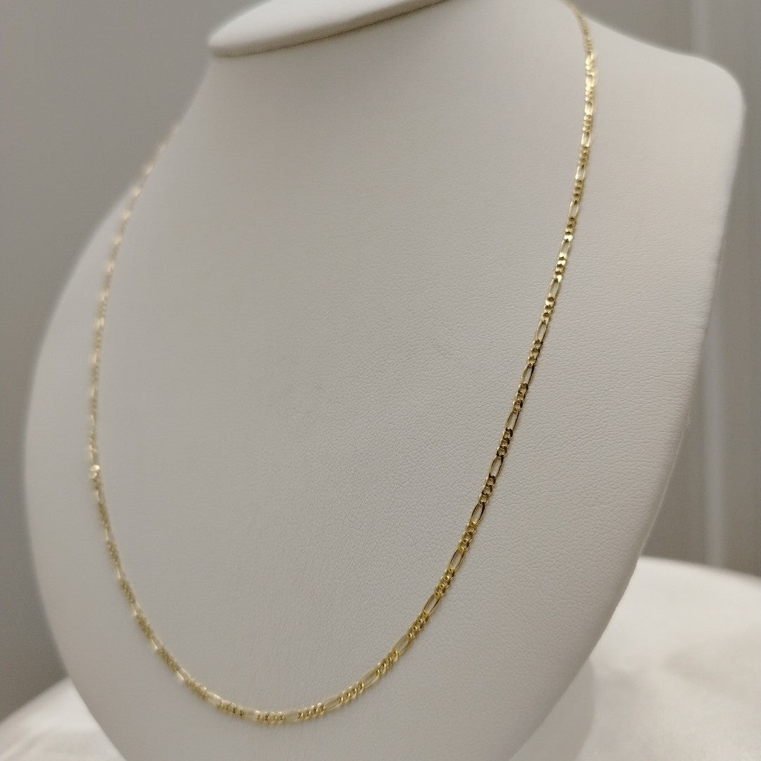 CADENAS TEJIDO 3X1 ORO 10K 55 CM 3.2 GR (NUEVO)