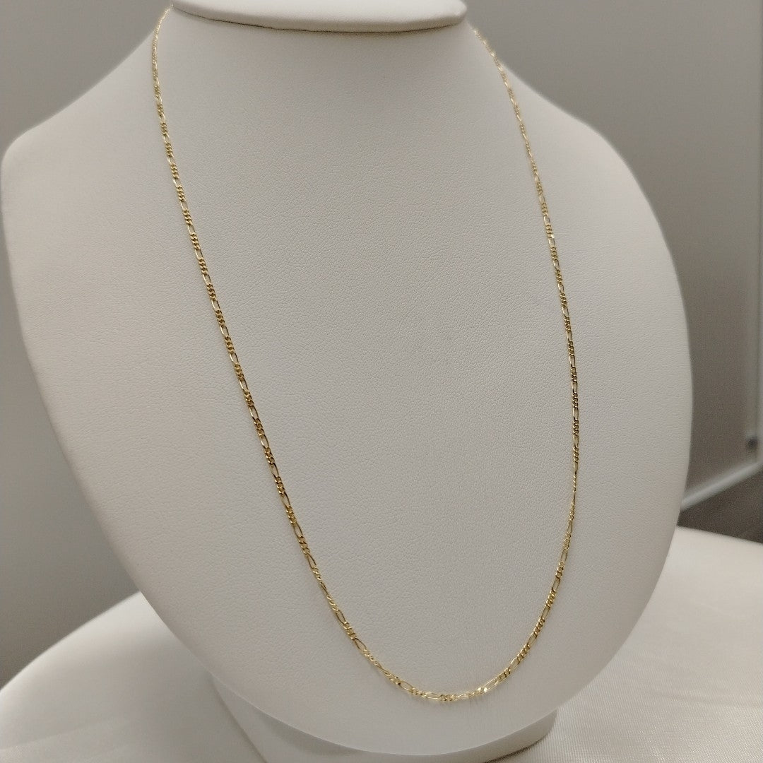 CADENAS TEJIDO 3X1 ORO 14K 55 CM 2.7 GR (NUEVO)