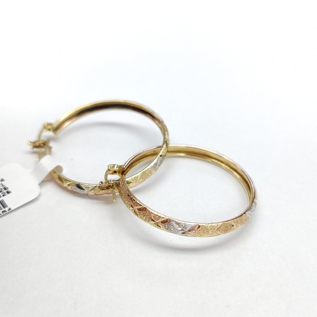 ARRACADAS PAR ORO 14 K 5,10 GRMS (SEMINUEVO)