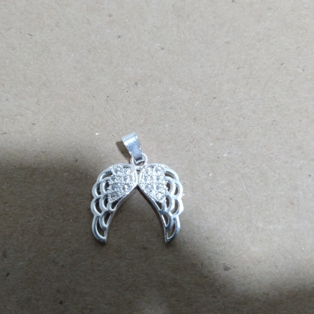 DIJE ALAS C/CIRCONIAS PLATA .925 2.3 GR (NUEVO)