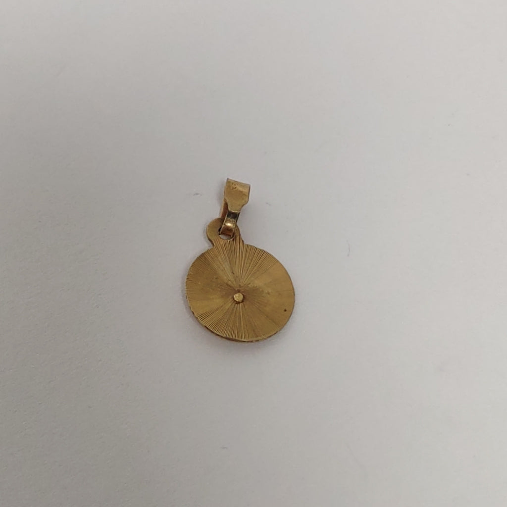 DIJE, MEDALLA RELIGIOSA ORO 14 K 0.9 GRMS (SEMINUEVO)