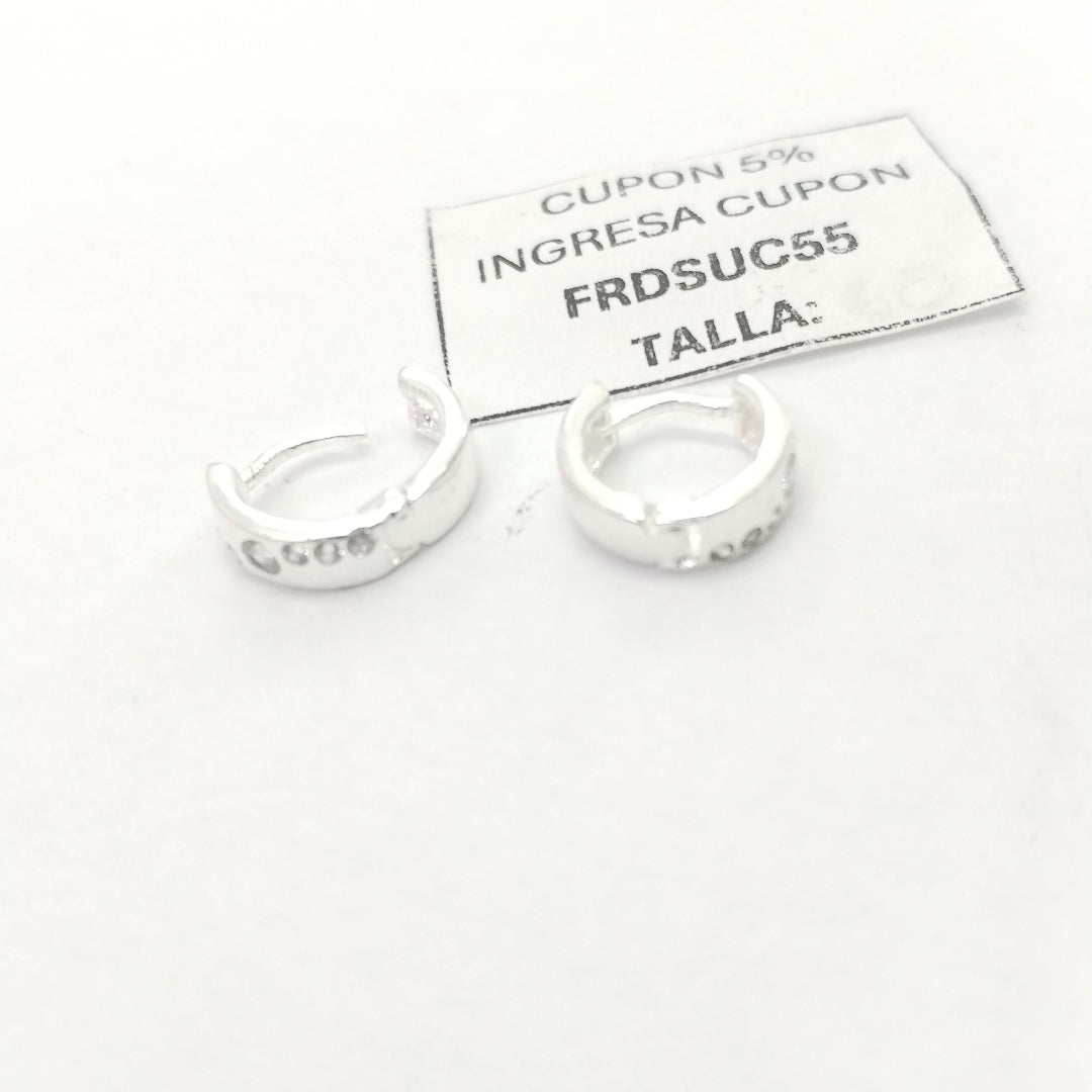 ARRACADAS C/CIRCONIAS PLATA .925 2.4 GR (NUEVO)