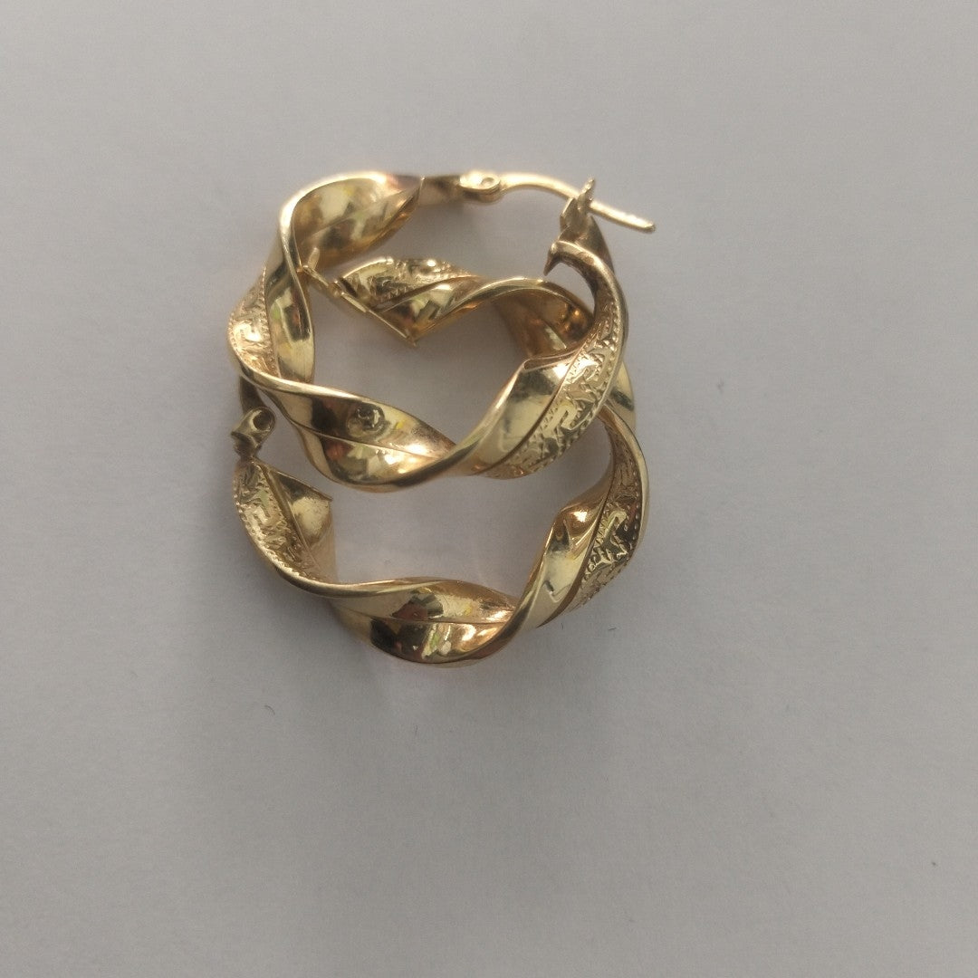 ARRACADAS PAR ORO 14 K 4.4 GRMS (SEMINUEVO)
