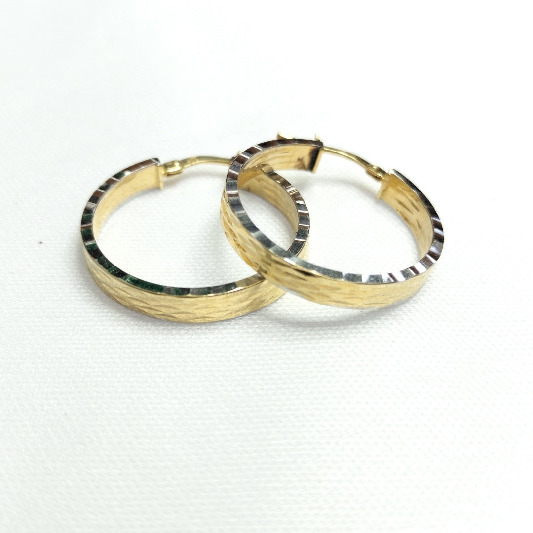 ARRACADAS PAR ORO 14 K 2.4 GRMS (SEMINUEVO)