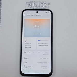 CELULAR OPPO A6X CPH2819 (2025) 128 GB 4 GB RAM (SEMINUEVO)
