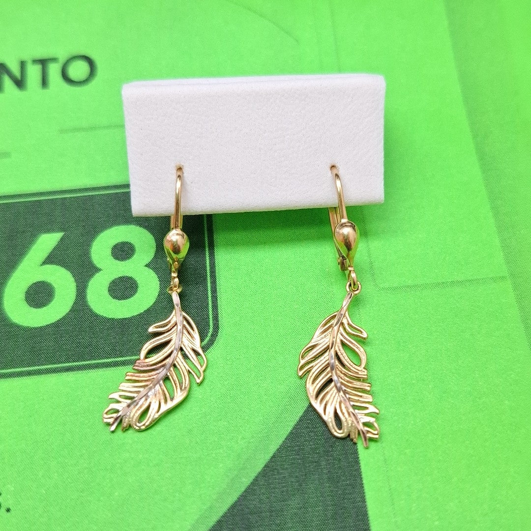 ARETES PAR ORO 14 K 2.5 GRMS (SEMINUEVO)