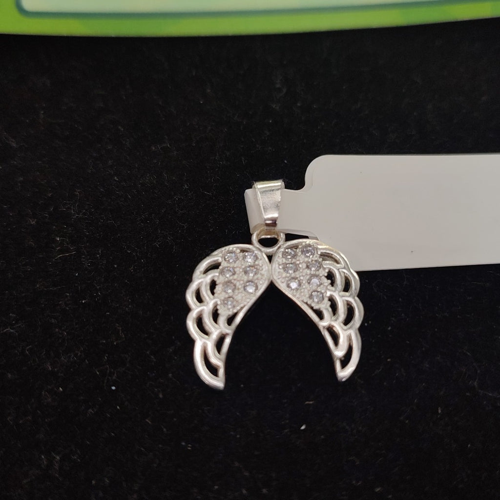 DIJE ALAS C/CIRCONIAS PLATA .925 2.3 GR (NUEVO)
