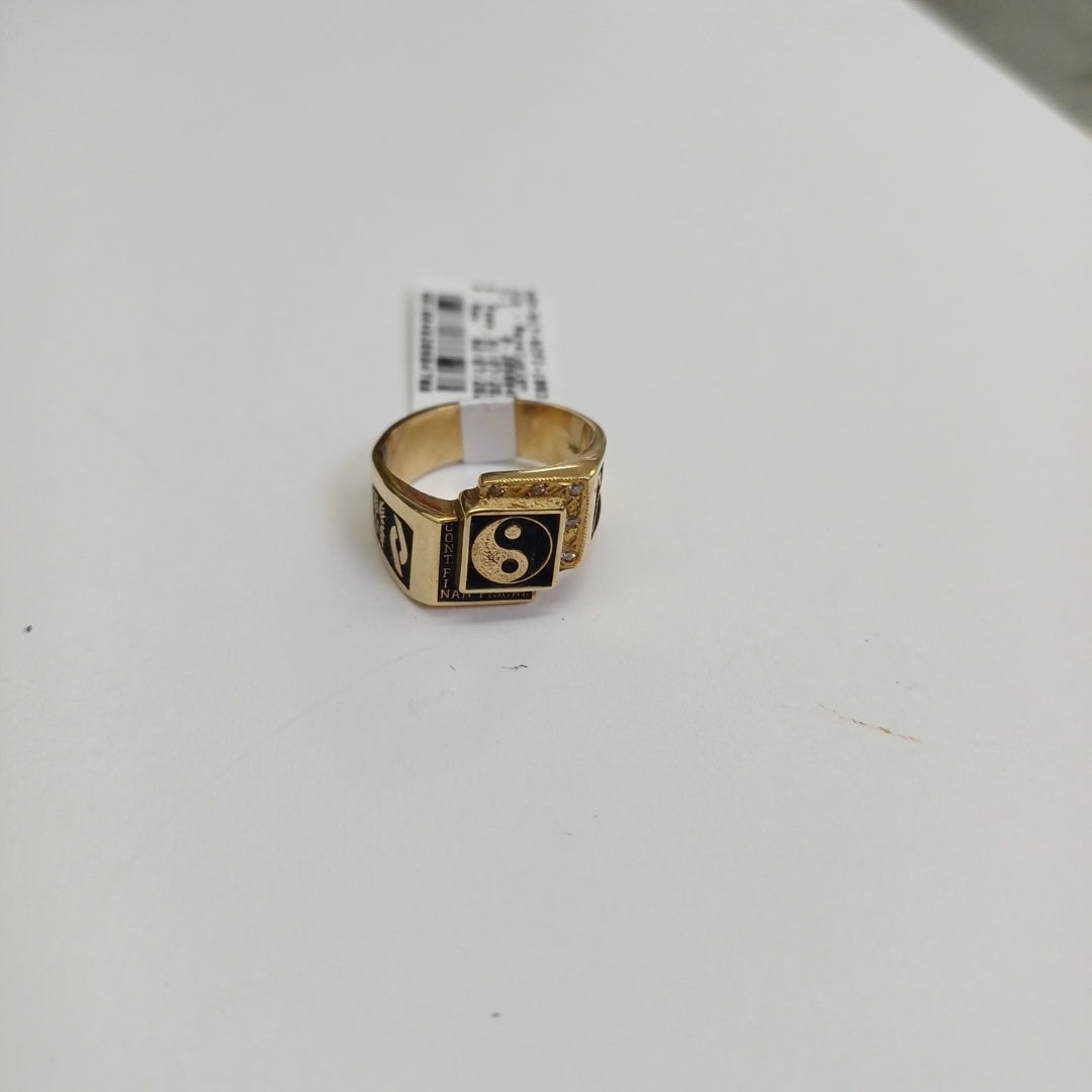 ANILLO DE GRADUACIÓN ORO 14 K 9.6 GRMS (SEMINUEVO)