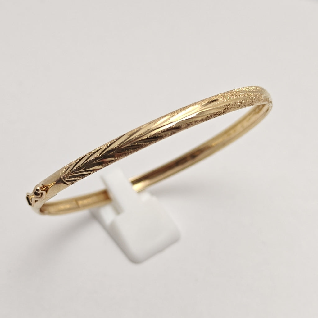 PULSERA RIGIDA ORO 14 K 3,70 GRMS (SEMINUEVO)