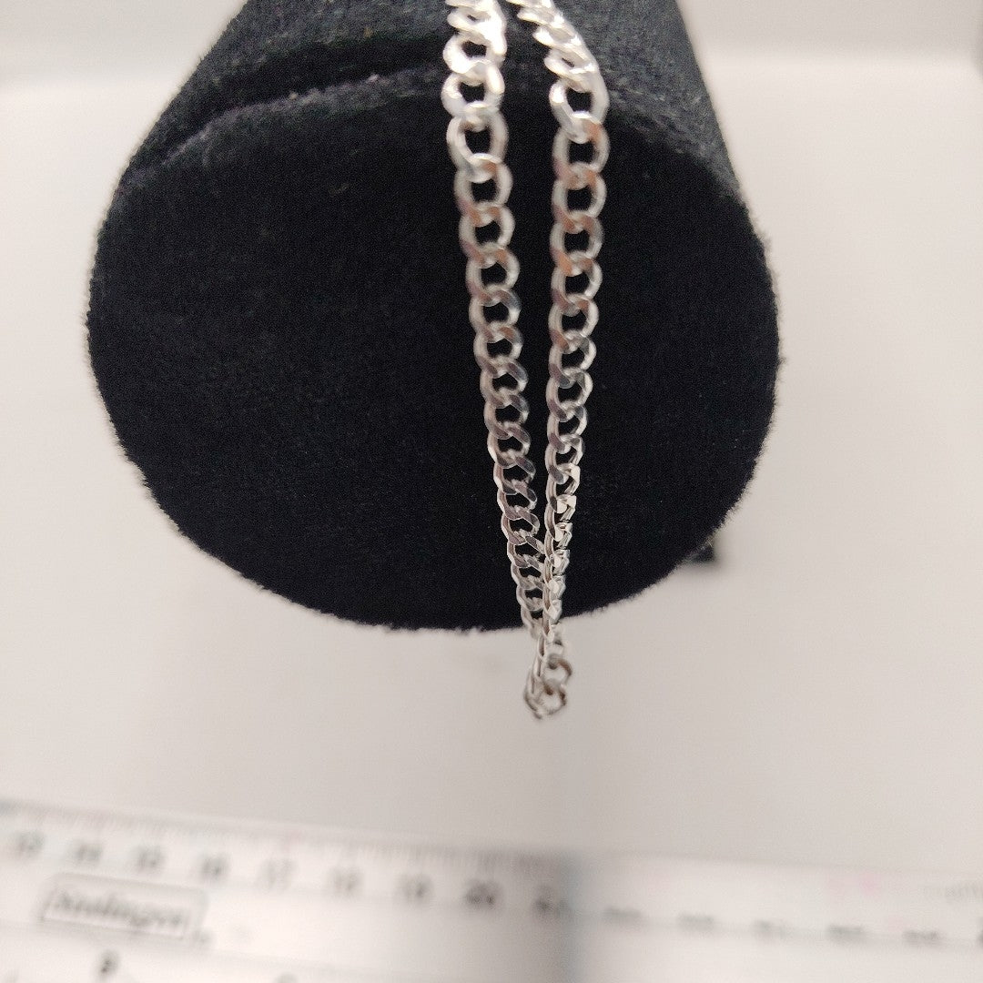 CADENA BARBADA PLATA .925 60 CM 9.32 GR (NUEVO)