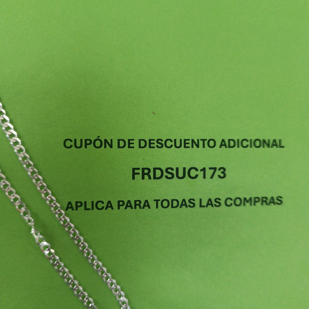 CADENA BARBADA PLATA .925 50 CM 6.92 GR (NUEVO)
