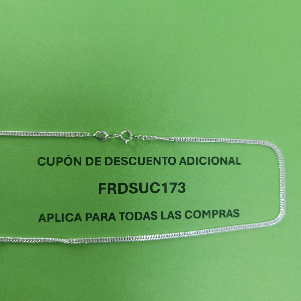 CADENA BARBADA PLATA .925 55 CM 4.42 GR (NUEVO)