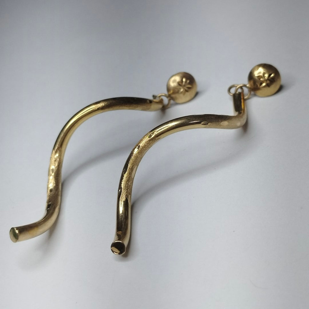 BROQUELES PAR ORO 14 K 3,00 GRMS (SEMINUEVO)