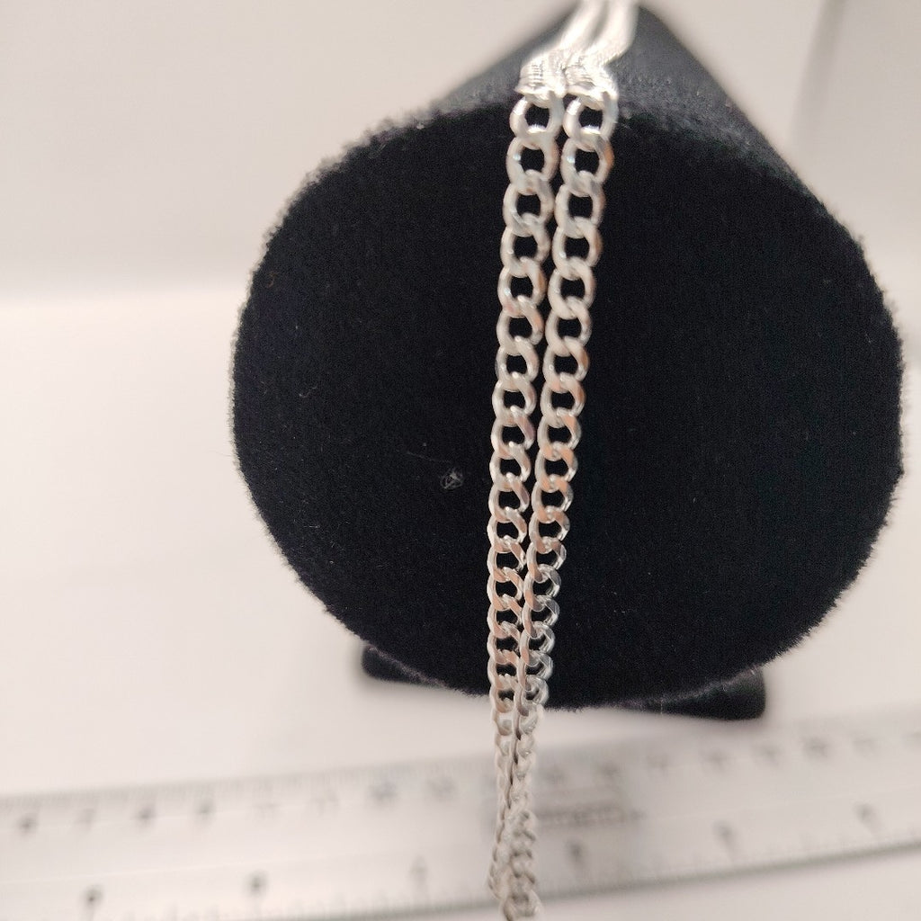 CADENA BARBADA PLATA .925 60 CM 9.32 GR (NUEVO)