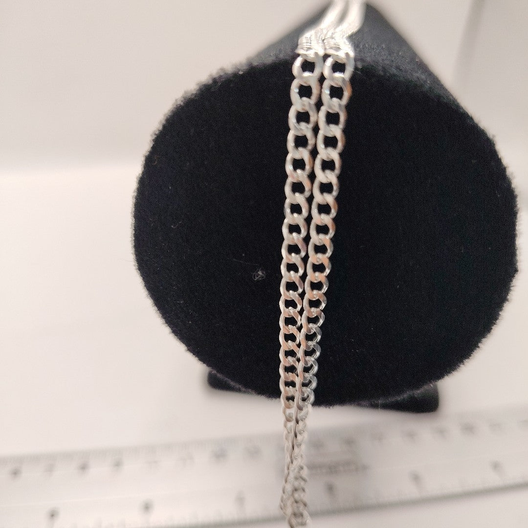 CADENA BARBADA PLATA .925 60 CM 9.32 GR (NUEVO)
