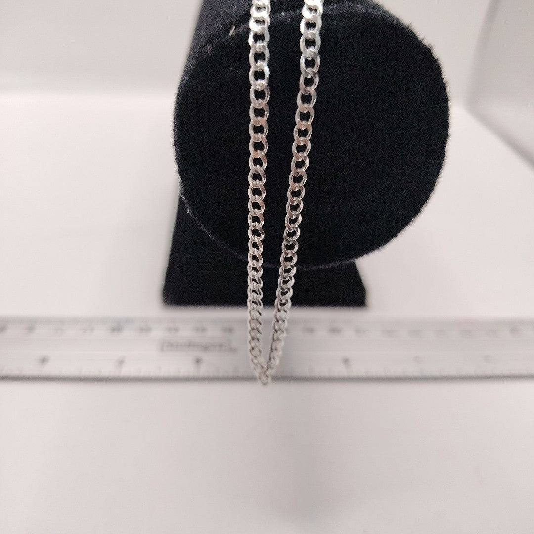 CADENA BARBADA PLATA .925 60 CM 9.32 GR (NUEVO)