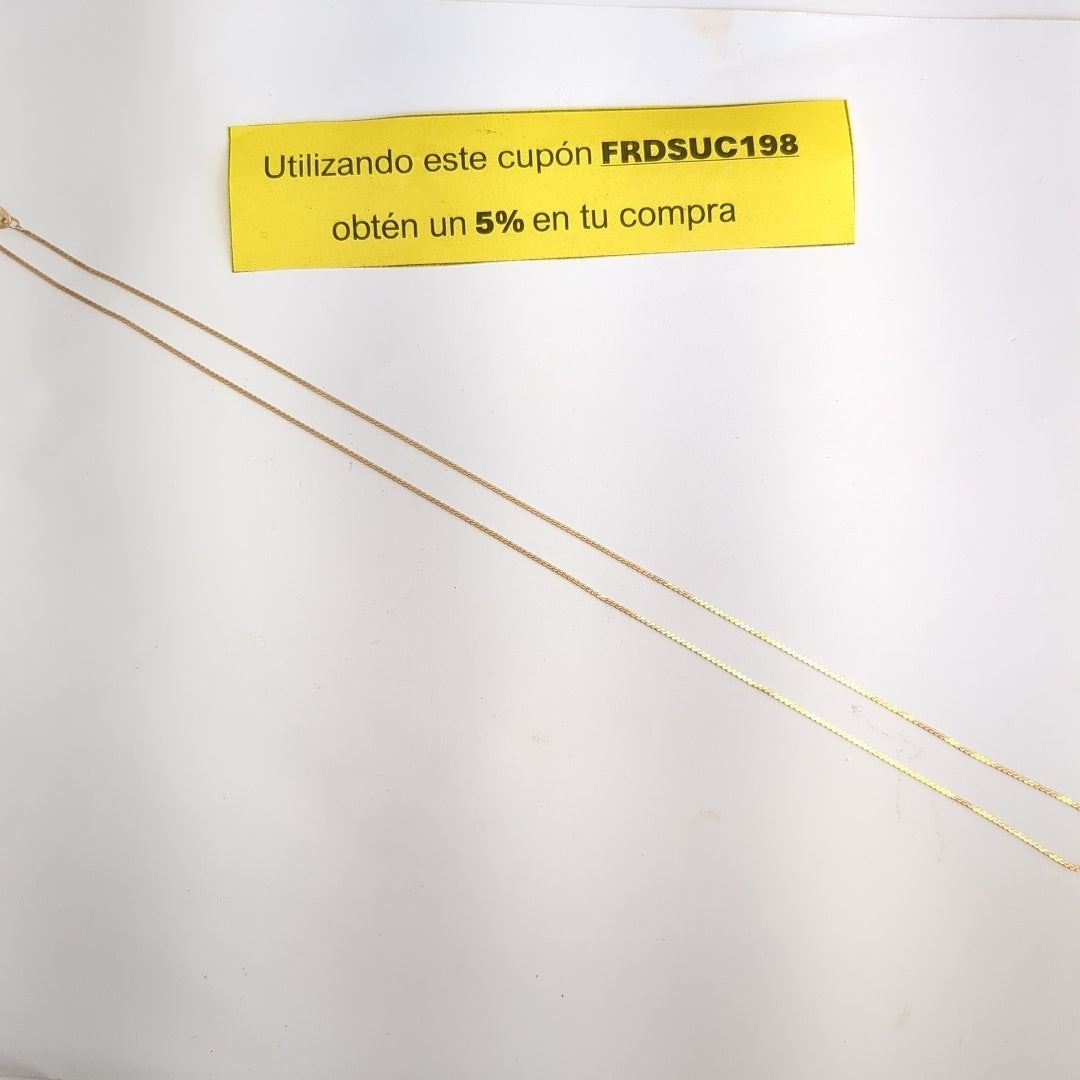 CADENA ORO 10 K 2,00 GRMS (SEMINUEVO)