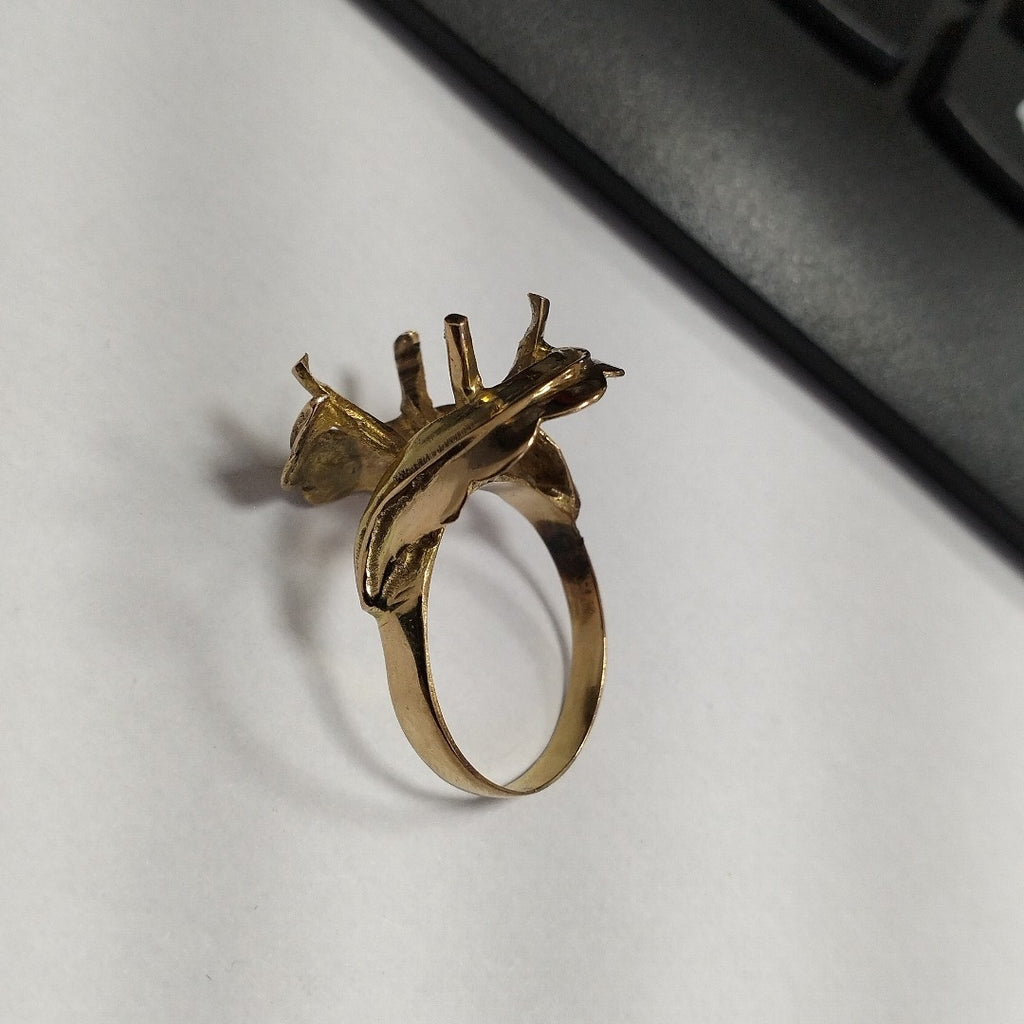 ANILLITO, SOLITARIO ORO 14 K 4.9 GRMS (SEMINUEVO)