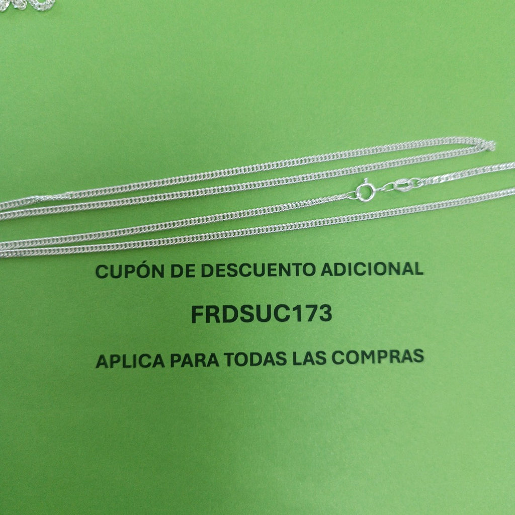 CADENA BARBADA PLATA .925 60 CM 5.02 GR (NUEVO)