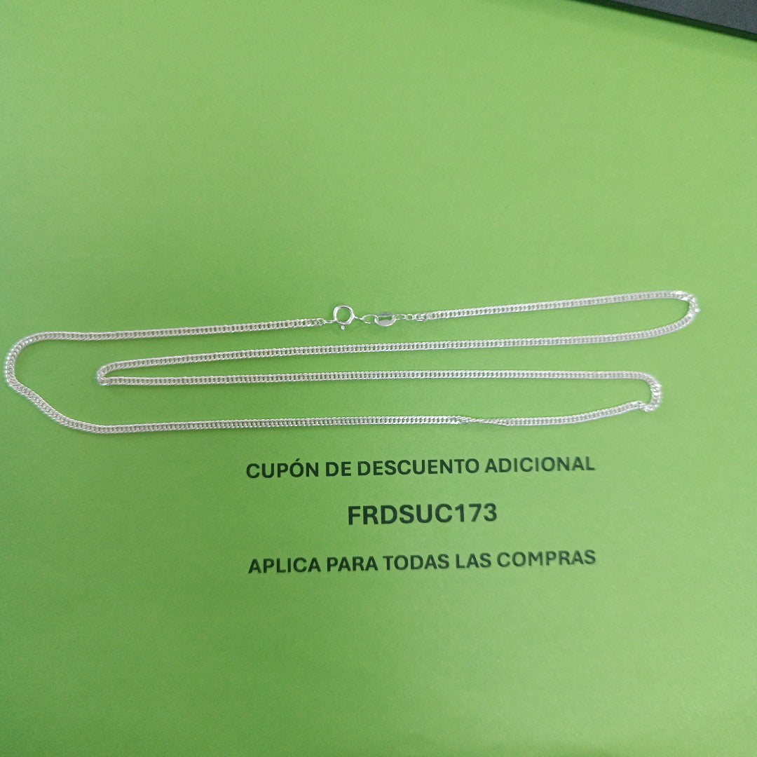 CADENA BARBADA PLATA .925 60 CM 5.02 GR (NUEVO)