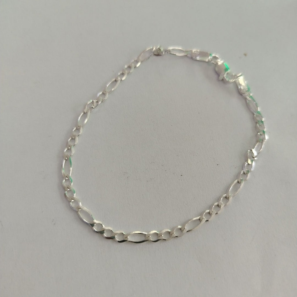 PULSERA TEJIDO 3X1 PLATA .925 21 CM 3.2 GR (NUEVO)