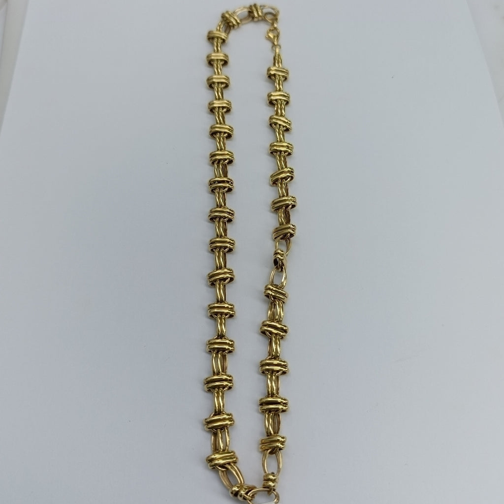 CADENAS ESPECIAL ORO 14K 17.5 (NUEVO)