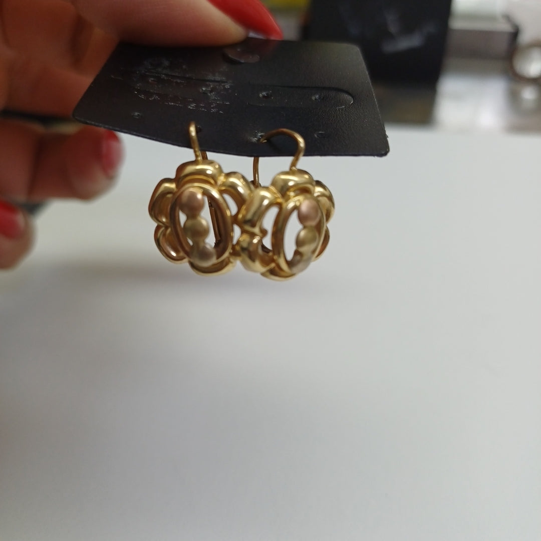 ARETES PAR ORO 14 K 3.9 GRMS (SEMINUEVO)
