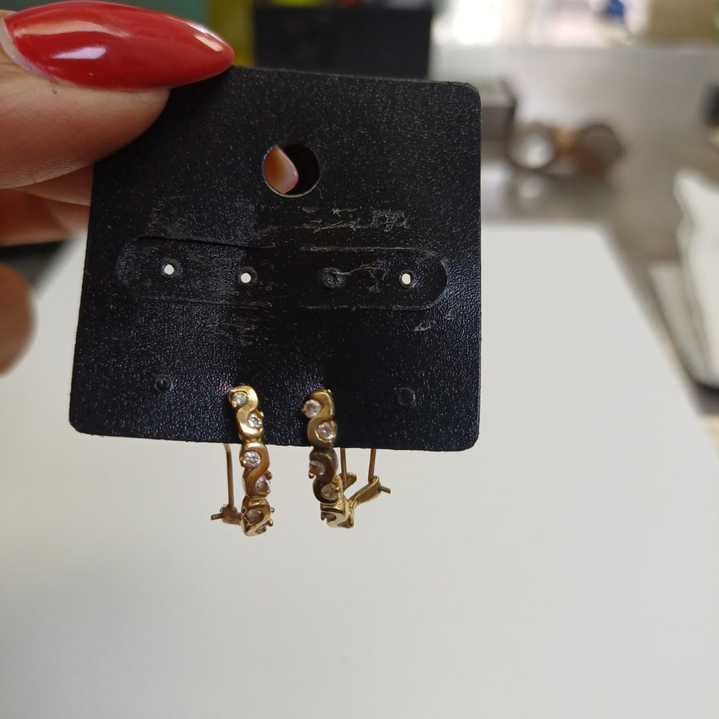 ARETES PAR ORO 14 K 2.2 GRMS (SEMINUEVO)
