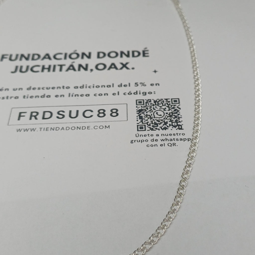 CADENA DOBLE ESLABON PLATA .925 45 CM 3.73 GR (NUEVO)