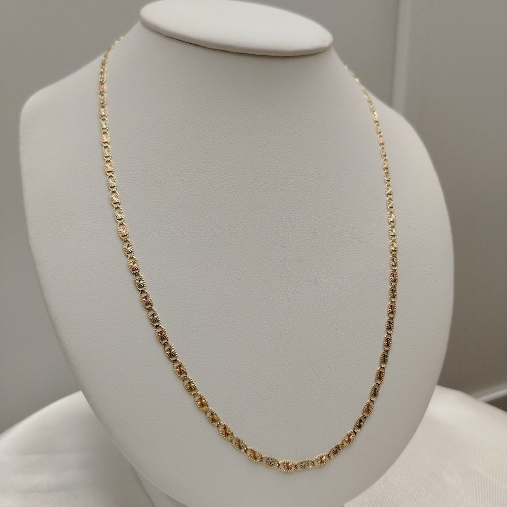 CADENAS TEJIDO GUCHI ORO 10K 55 CM 6.8 GR (NUEVO)