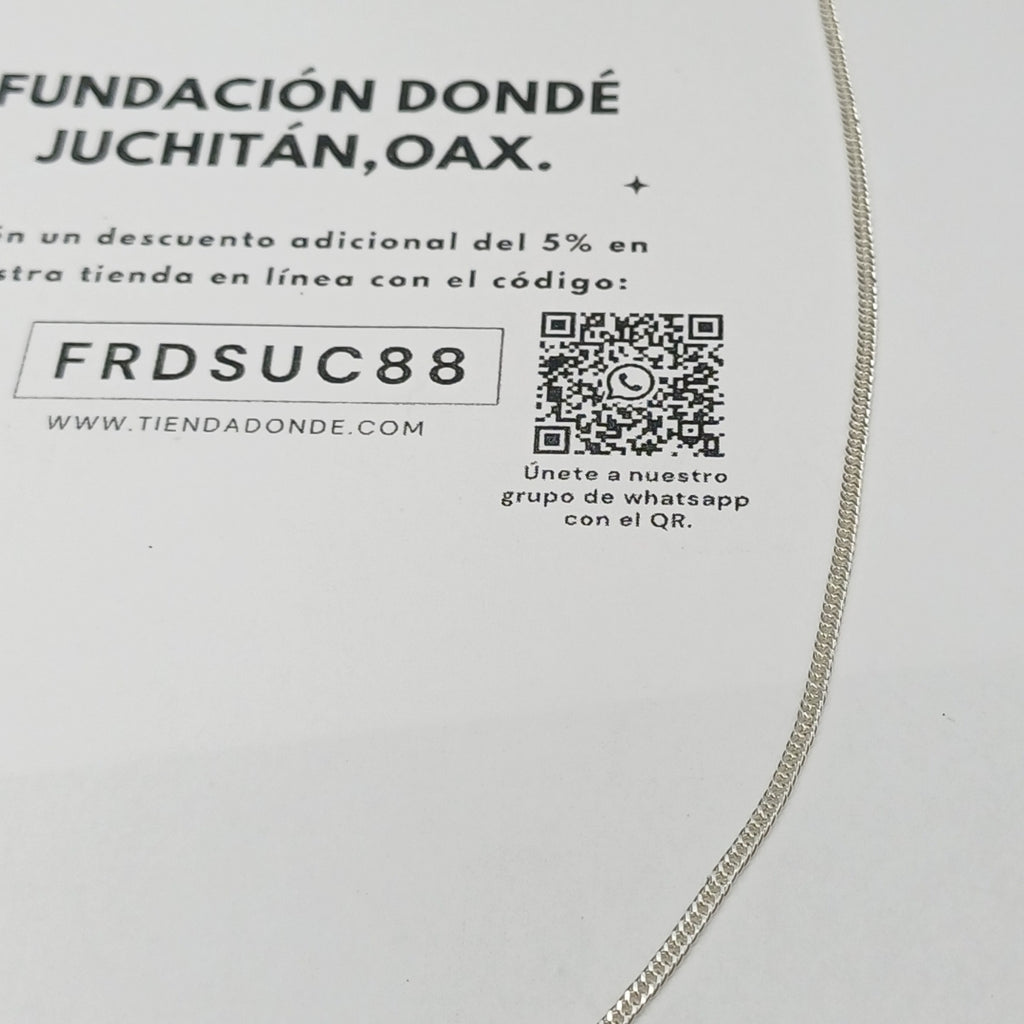 CADENA BARBADA PLATA .925 60 CM 4.82 GR (NUEVO)