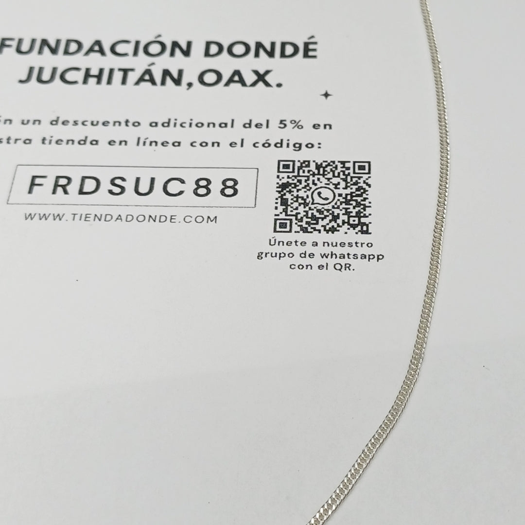 CADENA BARBADA PLATA .925 60 CM 4.82 GR (NUEVO)