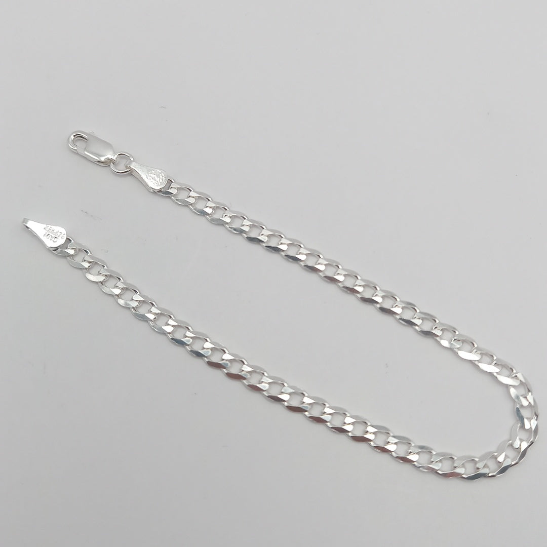 PULSERA BARBADA PLATA .925 18 CM 3.93 GR (NUEVO)