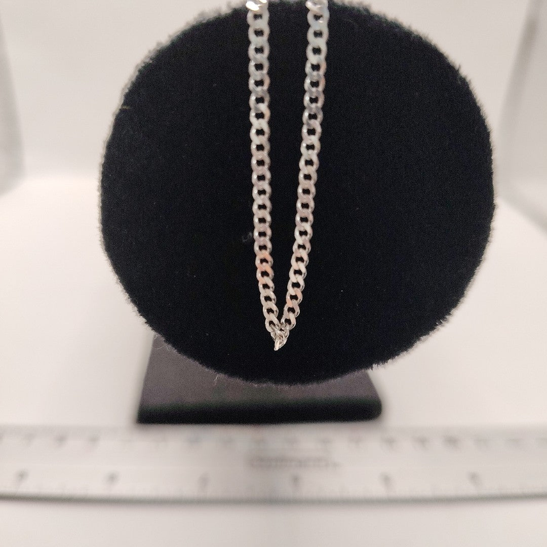CADENA BARBADA PLATA .925 50 CM 5.03 GR (NUEVO)