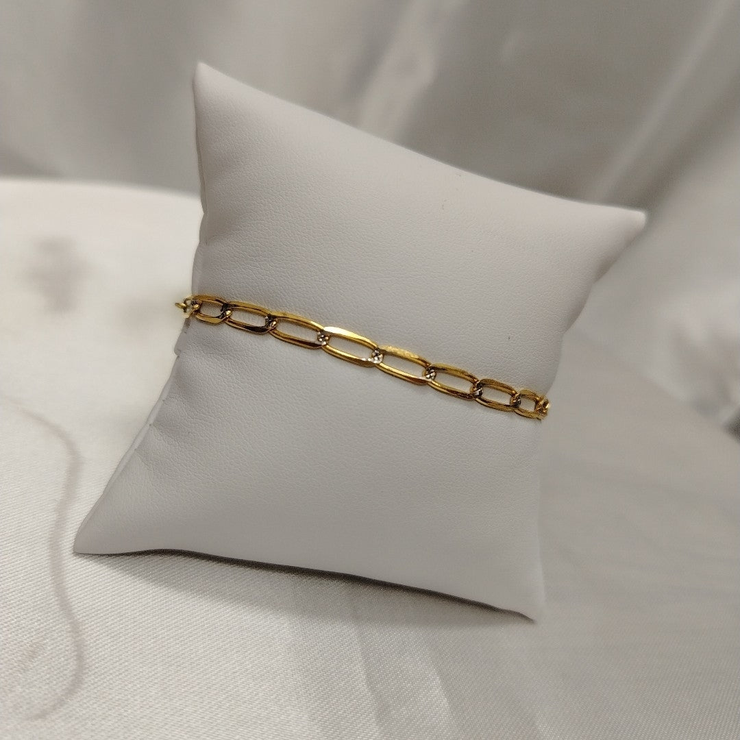 PULSERA TEJIDO ESLABONES 4G 18 CM (NUEVO)