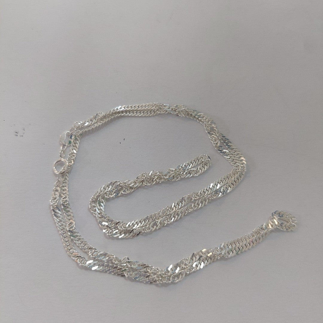 CADENA MEDIO TZL PLATA .925 55 CM 4.12 GR (NUEVO)