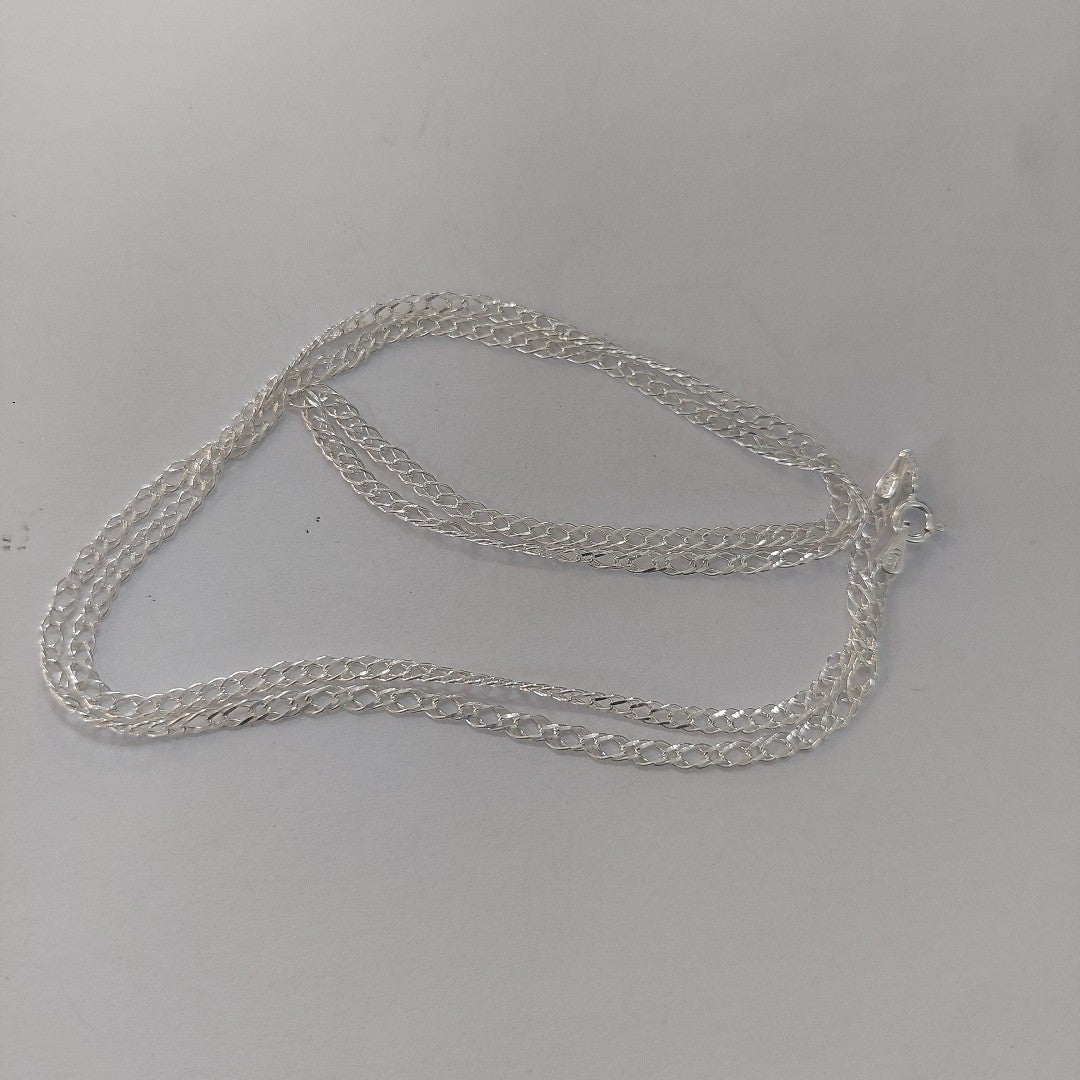 CADENA DOBLE ESLABON PLATA .925 60 CM 4.13 GR (NUEVO)