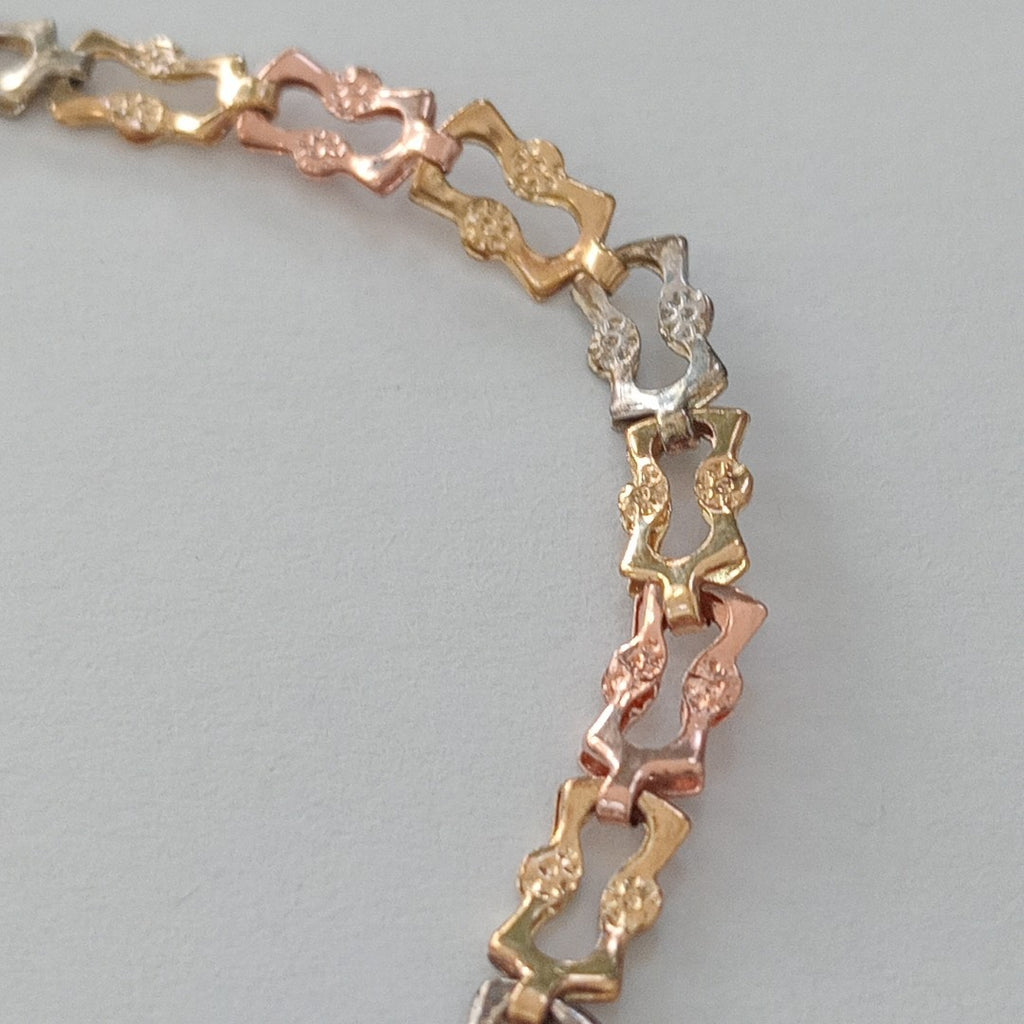 PULSERA ORO COMBINADO 10 K 2,30 GRMS (SEMINUEVO)