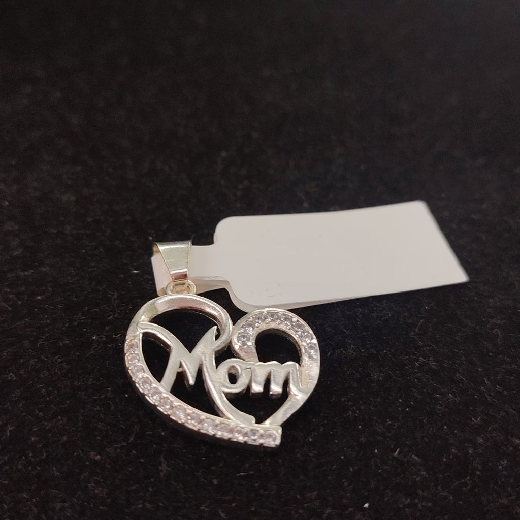DIJE CORAZON C/CIRCONIAS PLATA .925 3.1 GR (NUEVO)