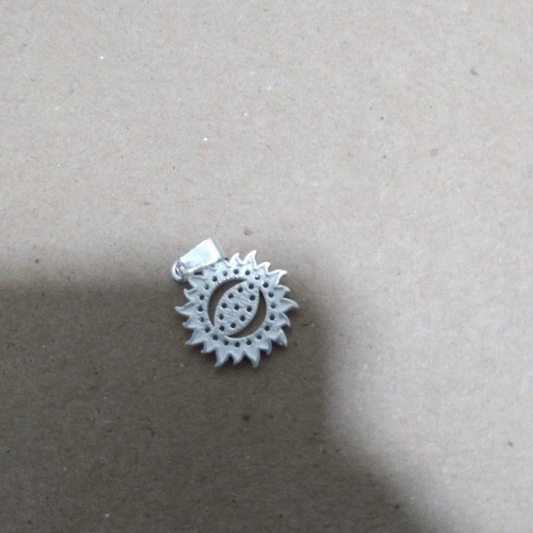 DIJE OJO MAGICO CON CIRCONIAS PLATA .925 2 GR (NUEVO)