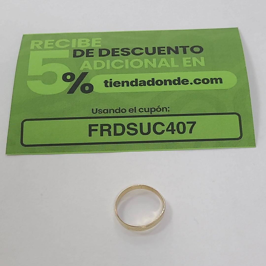 ARGOLLA ORO 14 K 0.9 GRMS (SEMINUEVO)