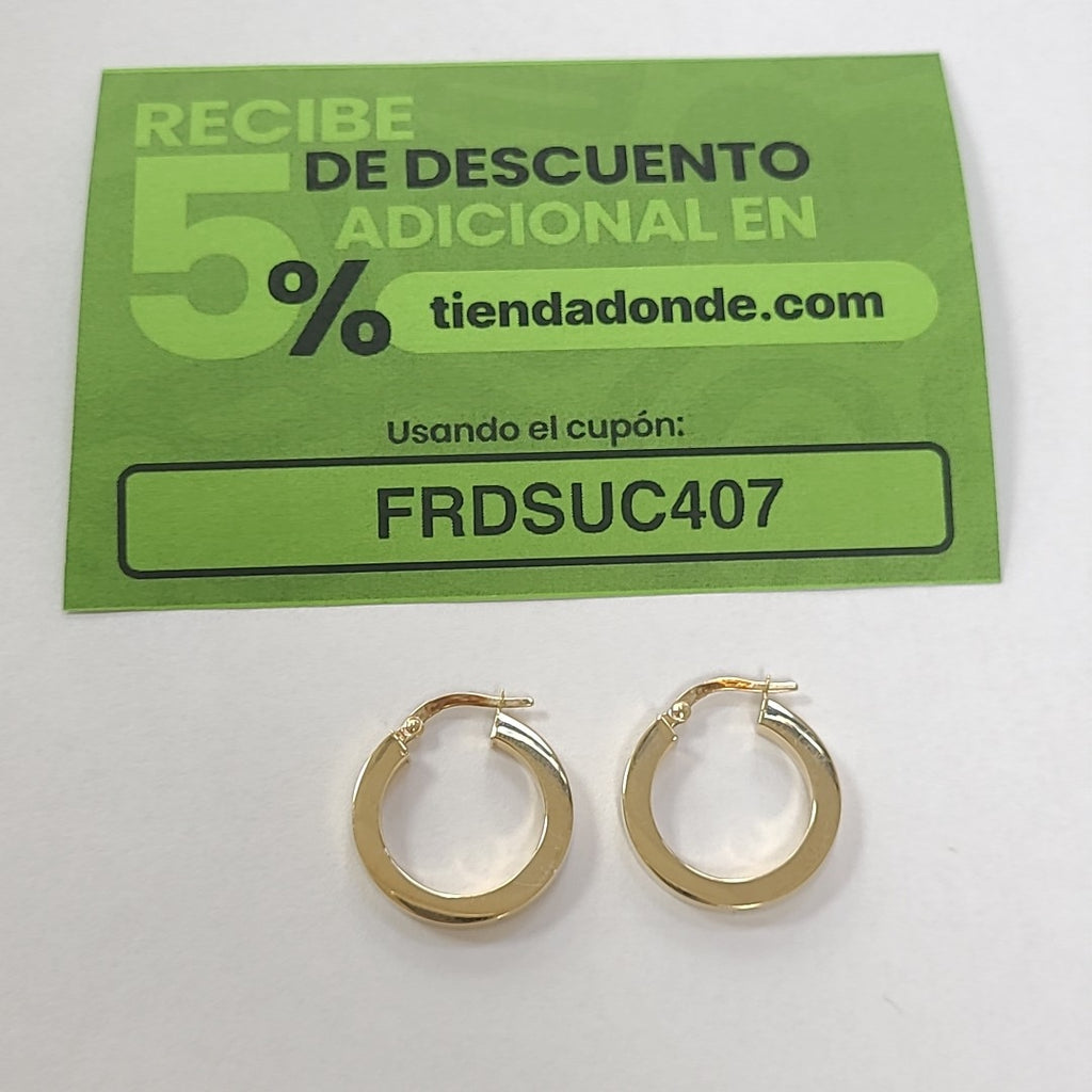 ARRACADAS PAR ORO 14 K 2,00 GRMS (SEMINUEVO)