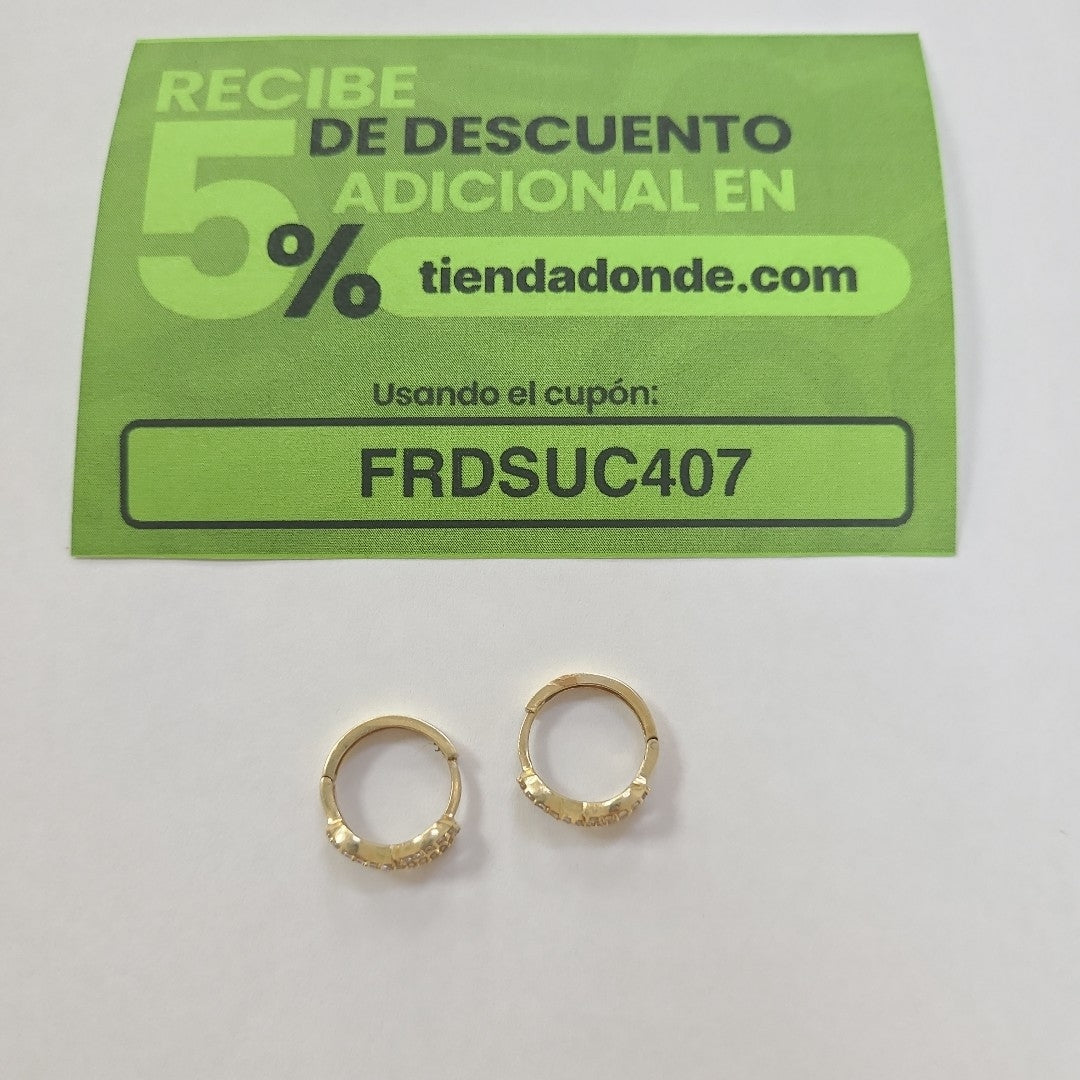 ARRACADAS PAR ORO 14 K 2,50 GRMS (SEMINUEVO)