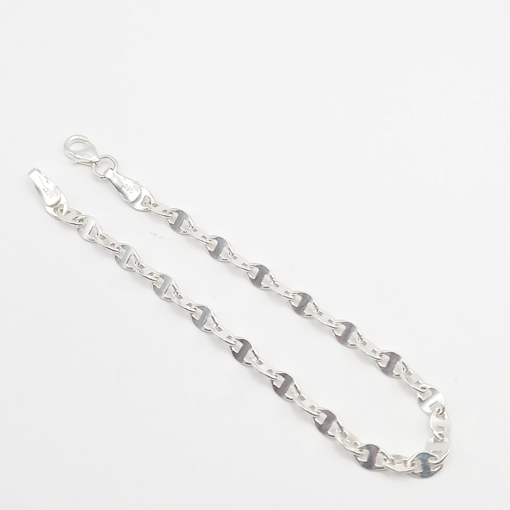 PULSERA TEJIDO ESPECIAL PLATA .925 18 CM 3.3 GR (NUEVO)