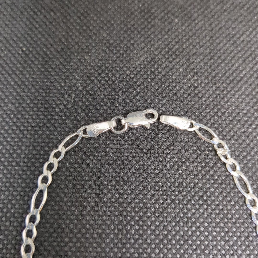 PULSERA TEJIDO 3X1 PLATA .925 21 CM 3.2 GR (NUEVO)