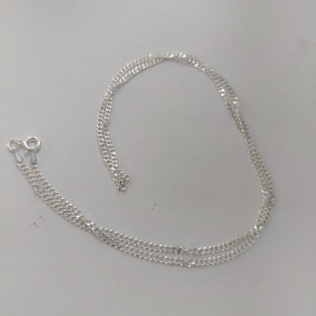 CADENA BARBADA PLATA .925 55 CM 5.83 GR (NUEVO)